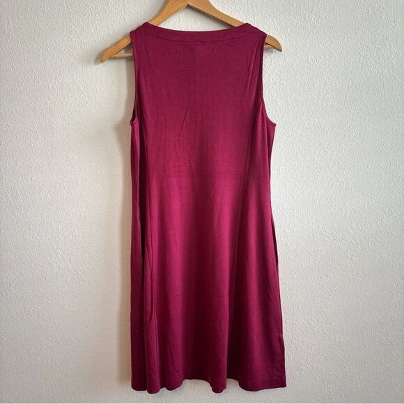 NWT Tommy Bahama Red Darcy Fit and Flare Dress Front Zipper Beet Red W Pockets S - Picture 7 of 10